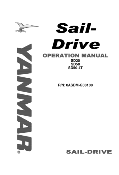 Yanmar SAILDRIVE SD20 SD30 SD31 Engine Operation Manual - Image 3