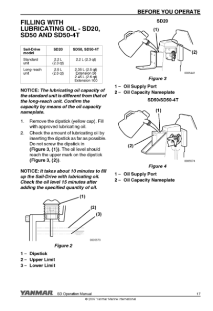 Yanmar SAILDRIVE SD20 SD30 SD31 Engine Operation Manual - Image 7