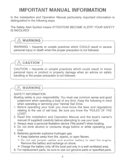 Yanmar SD20 SD31 Engine Operation Manual - Image 5