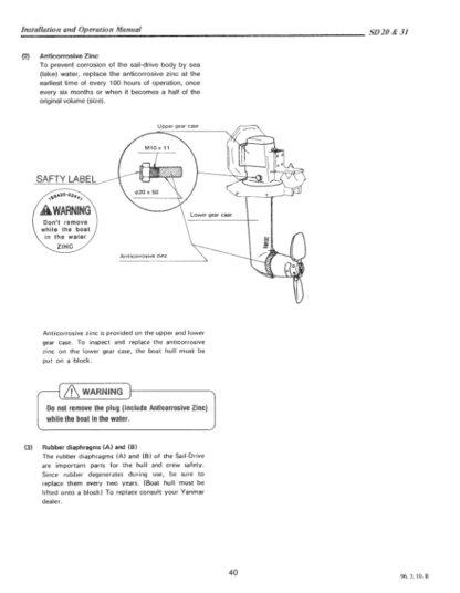 Yanmar SD20 SD31 Engine Operation Manual - Image 10