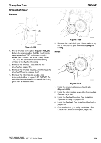 Yanmar SY Series Engine Service Manual - Image 9