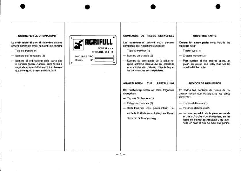 Agrifull C80-50 Tractor Parts Manual - Image 5