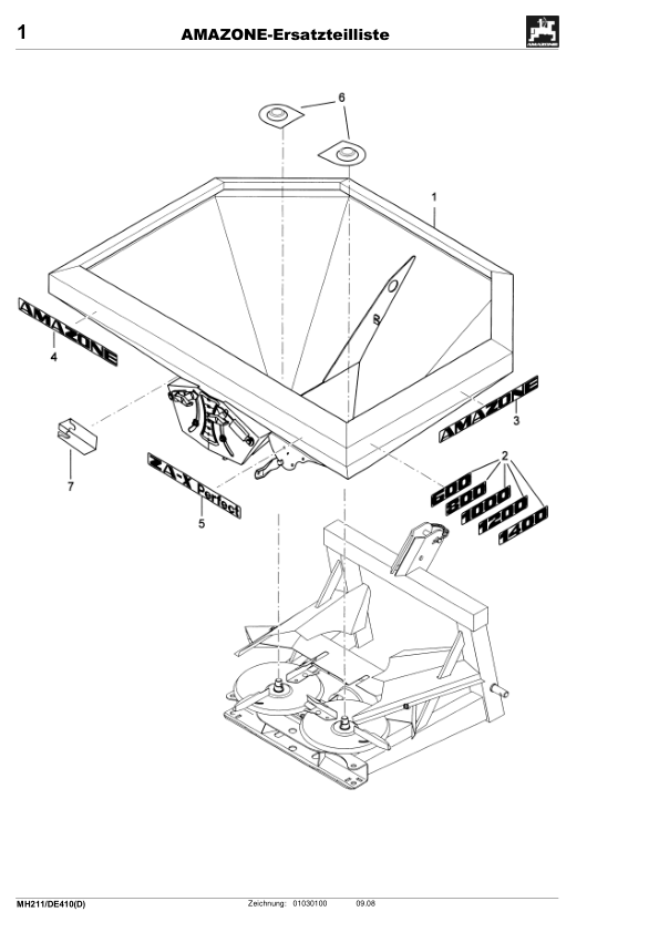 Amazone ZA-X Fertilizer Spreader Parts Catalog - Image 7