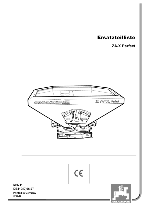 Amazone ZA-X Fertilizer Spreader Parts Catalog - Image 2