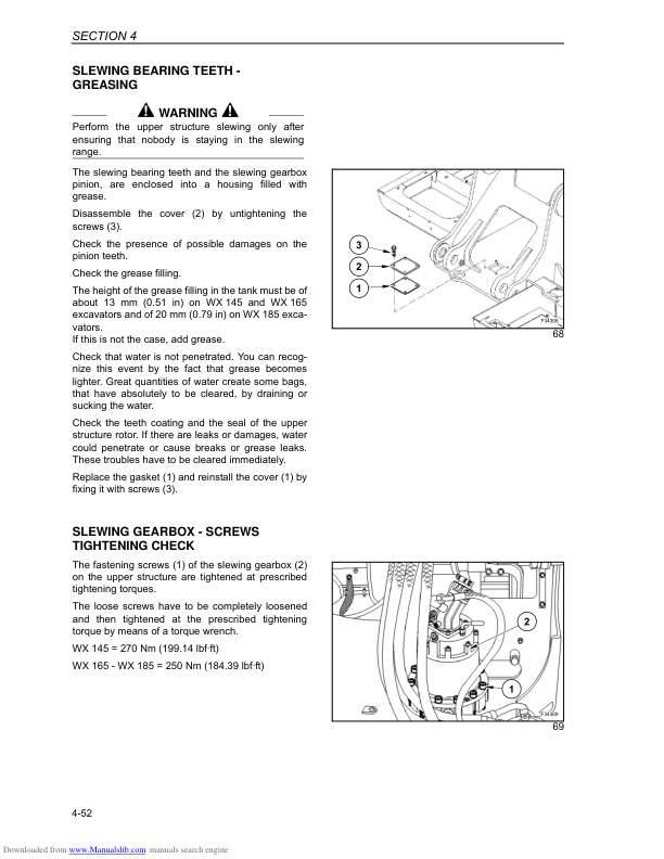 CASE WX145 WX165 WX185 Operators Manual - Image 13