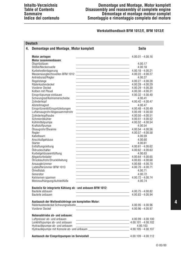 Deutz 1012 1013 Engine Workshop Manual - Image 8