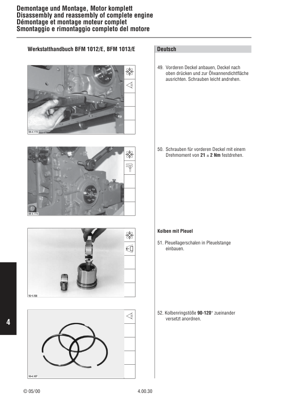 Deutz 1012 1013 Engine Workshop Manual - Image 11