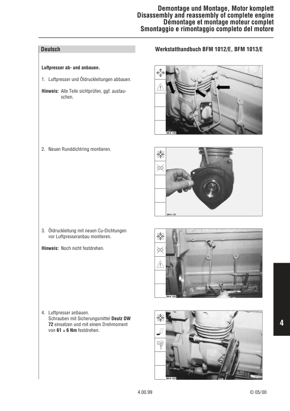 Deutz 1012 1013 Engine Workshop Manual - Image 13