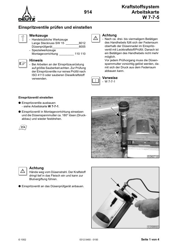 Deutz 914 Engine Workshop Manual German - Image 8