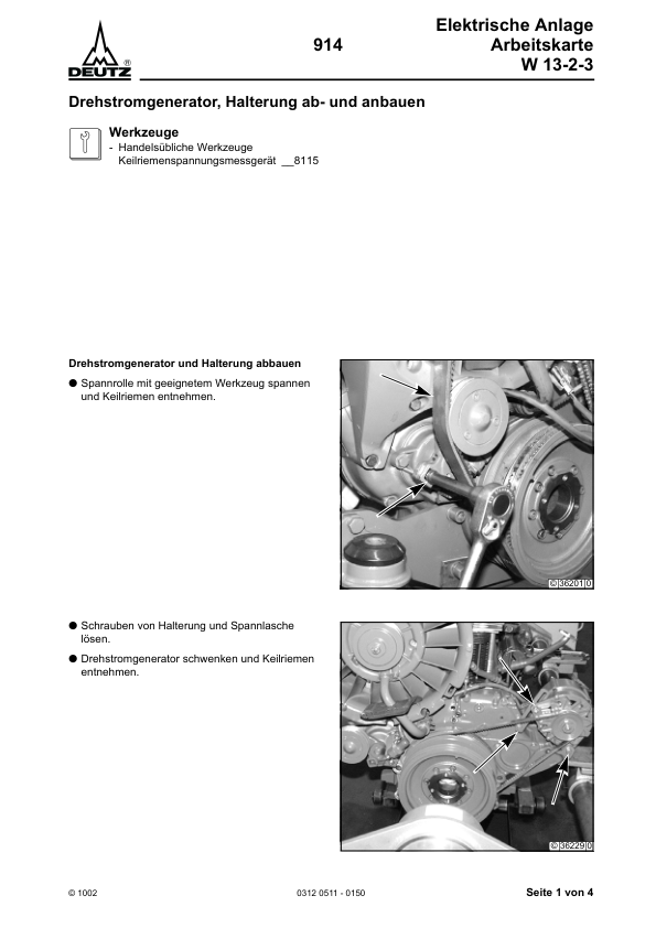 Deutz 914 Engine Workshop Manual German - Image 9