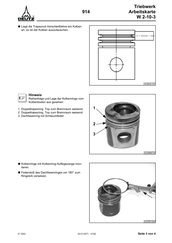 Deutz 914 Engine Workshop Manual German - Image 6