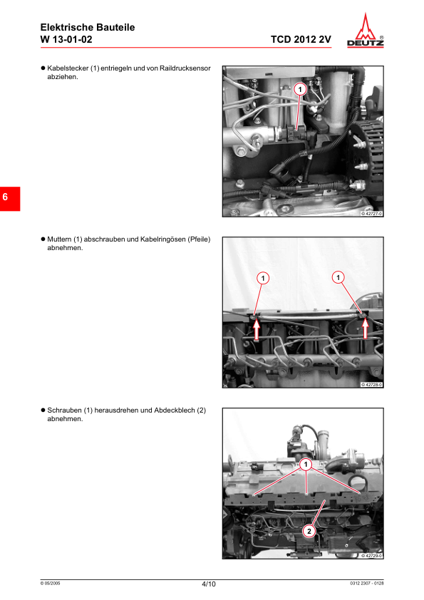 Deutz TCD 2012 2V Engine Workshop Manual German - Image 8