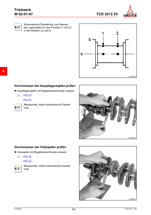 Deutz TCD 2012 2V Engine Workshop Manual German - Image 5