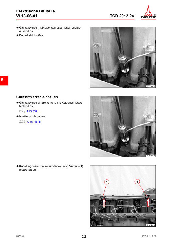 Deutz TCD 2012 2V Engine Workshop Manual German - Image 9