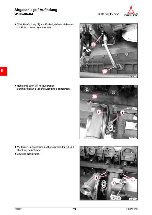 Deutz TCD 2012 2V Engine Workshop Manual German - Image 7