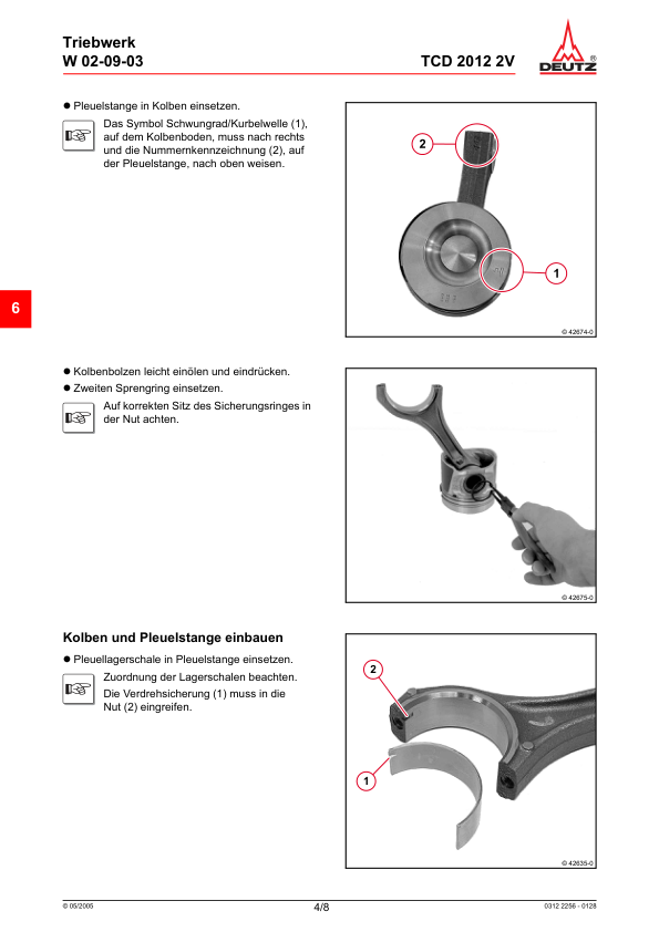 Deutz TCD 2012 2V Engine Workshop Manual German - Image 6