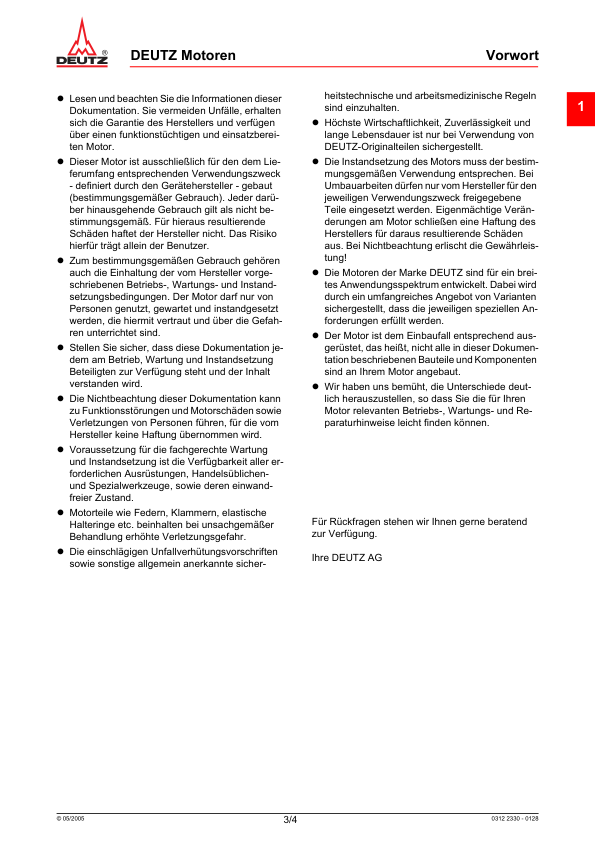 Deutz TCD 2012 2V Engine Workshop Manual German - Image 4