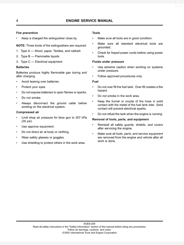International T 444E Diesel Engine Service Manual 1997-2003 - Image 7