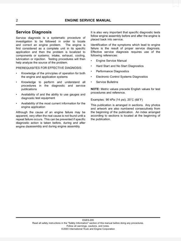 International T 444E Diesel Engine Service Manual 1997-2003 - Image 5
