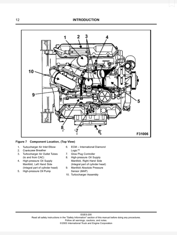 International T 444E Diesel Engine Service Manual 1997-2003 - Image 10