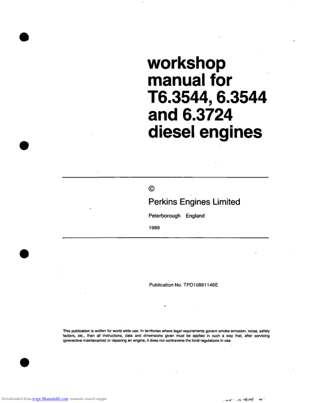 John Deere 6 3544 T6 3544 Diesel Engines Repair Manual - Image 2