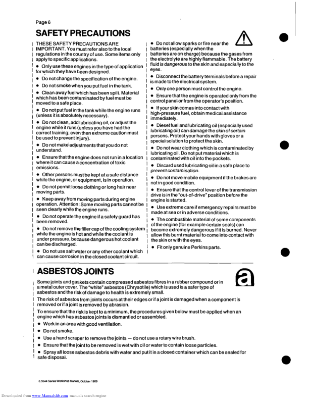 John Deere 6 3544 T6 3544 Diesel Engines Repair Manual - Image 6