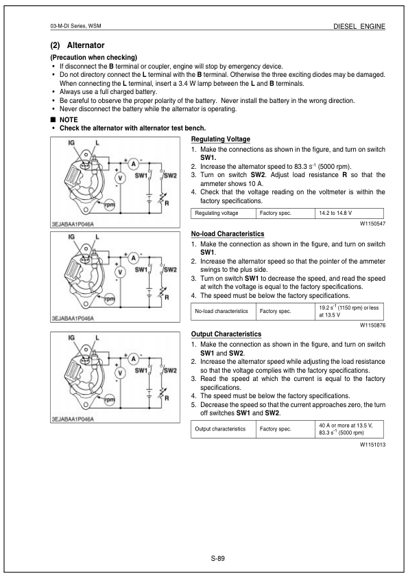Kubota 03-M Series Tightening Torqes Repair Manual - Image 11