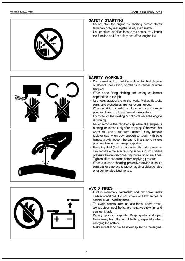 Kubota 03-M Series Tightening Torqes Repair Manual - Image 8