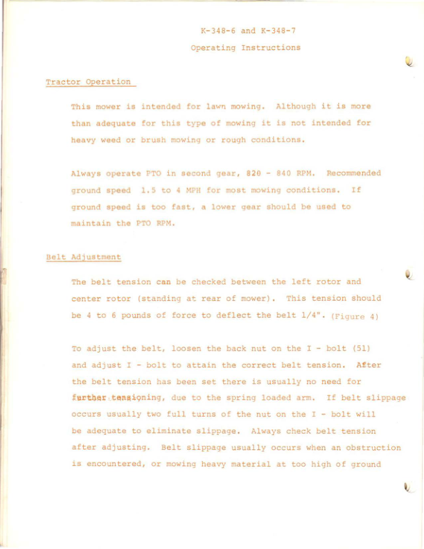 Kubota K348-6 K348-7 Rotary Mower Operators Manual - Image 9