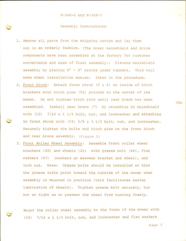 Kubota K348-6 K348-7 Rotary Mower Operators Manual - Image 6