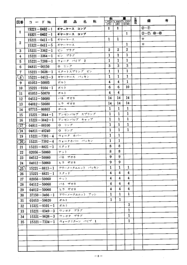 Kubota L1501 L2201 Tractor Parts Manual - Image 9
