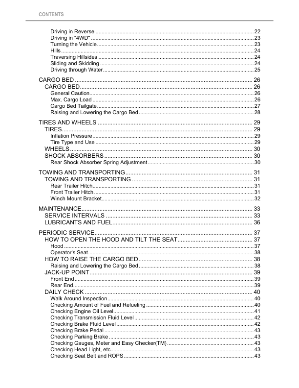 Kubota RTV 400Ci Utility Vehicle Operators Manual - Image 8