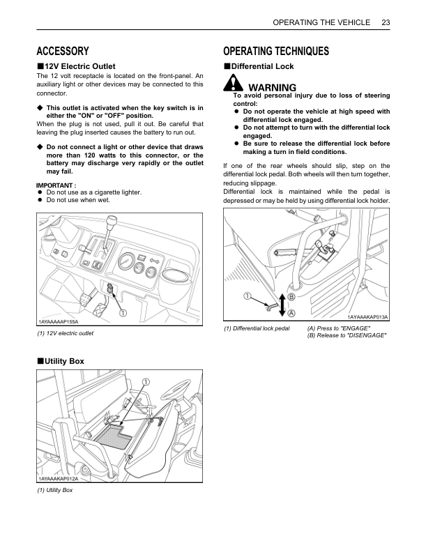 Kubota RTV 900 Utility Vehicle Operators Manual - Image 12