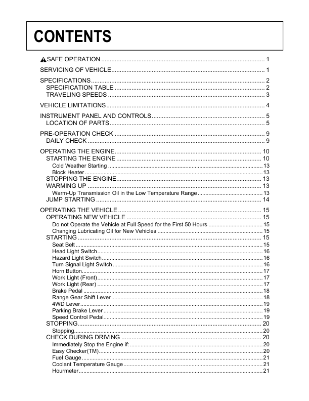 Kubota RTV 900 Utility Vehicle Operators Manual - Image 6