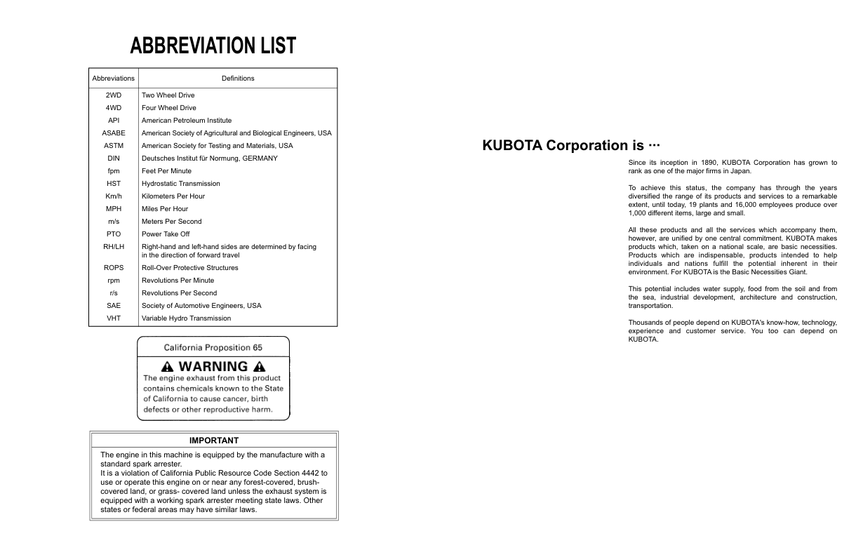 Kubota RTV 900 Utility Vehicle Operators Manual - Image 3