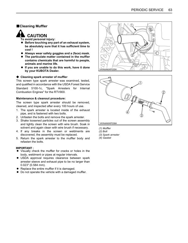 Kubota RTV 900 Utility Vehicle Operators Manual - Image 16