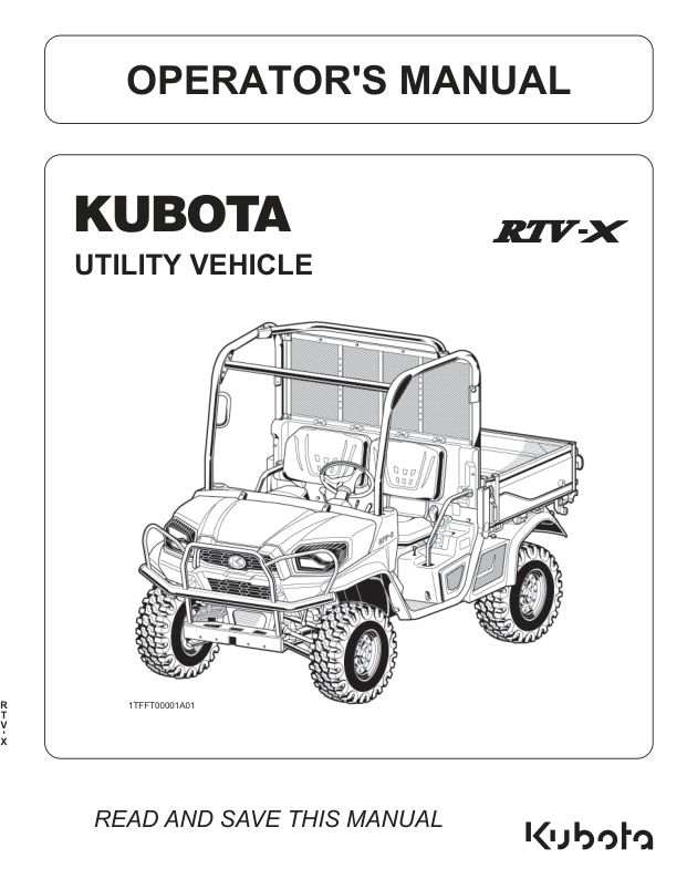 Kubota RTV X Series Utility Vehicle Operators Manual - Image 2