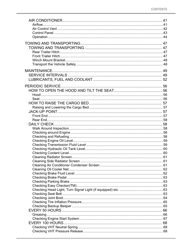 Kubota RTV X1100C Utility Vehicle Operators Manual - Image 8