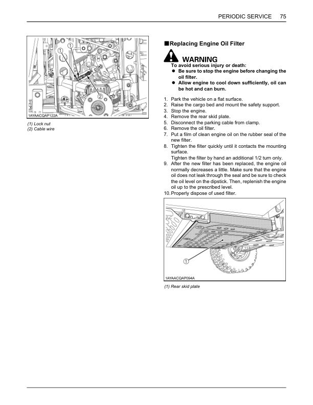 Kubota RTV X1100C Utility Vehicle Operators Manual - Image 15