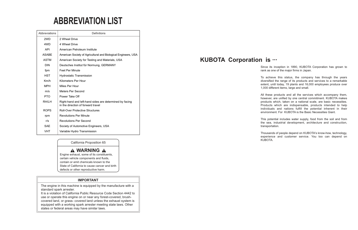 Kubota RTV X1100C Utility Vehicle Operators Manual - Image 3
