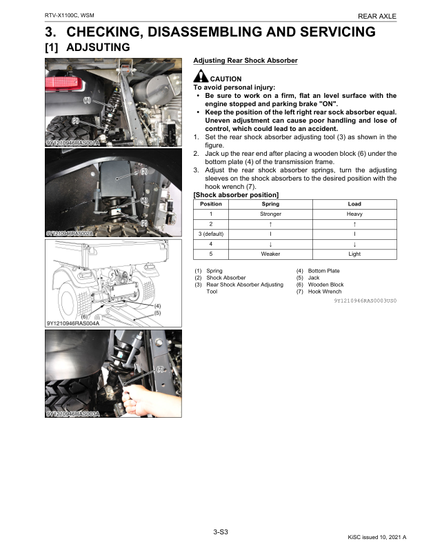 Kubota RTV X1100C Utility Vehicle Workshop Manual Rev 10-2021 - Image 12