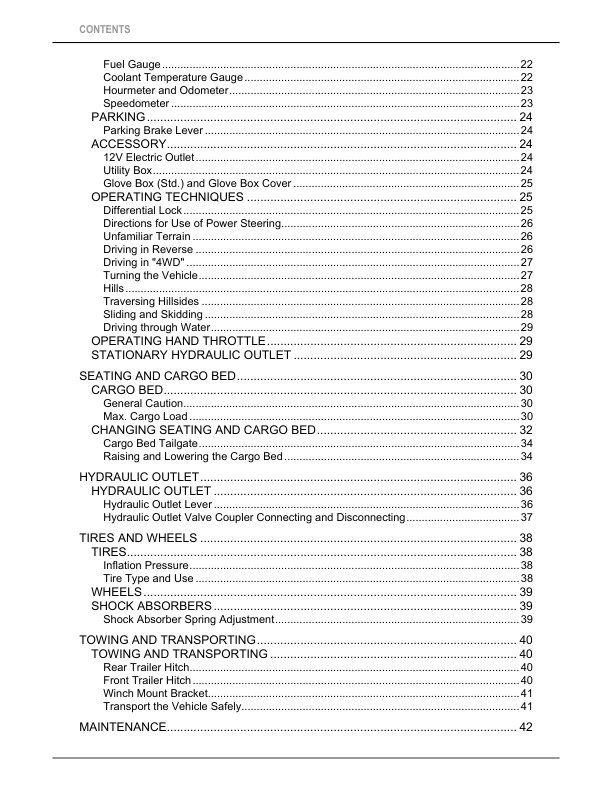Kubota RTV X1140 Utility Vehicle Operators Manual - Image 7