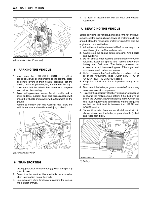 Kubota RTV X1140 Utility Vehicle Operators Manual - Image 11