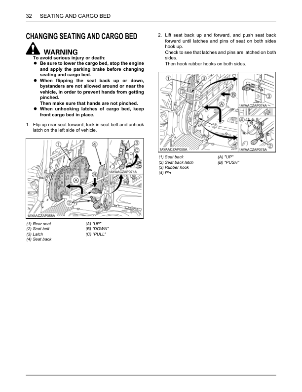 Kubota RTV X1140 Utility Vehicle Operators Manual - Image 12