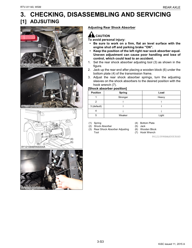 Kubota RTV X1140 Utility Vehicle Workshop Manual - Image 8