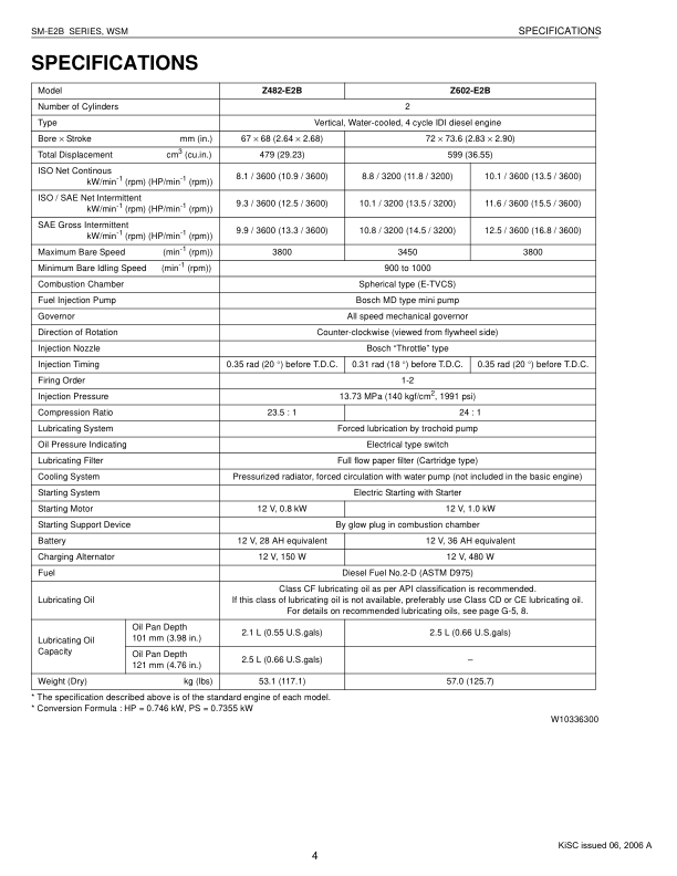 Kubota SM E2B Diesel Engine Workshop Manual - Image 7