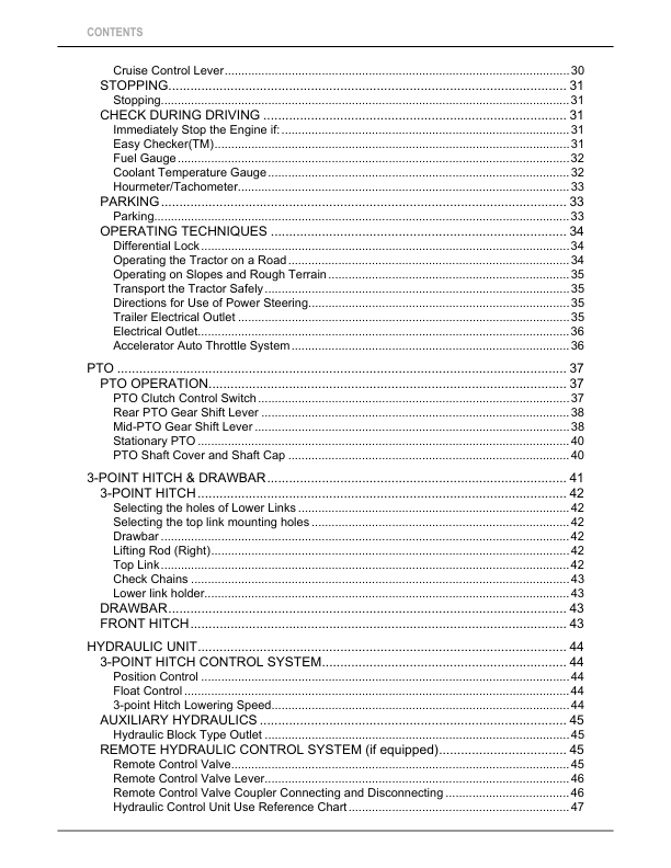Kubota STW34 STW37 STW40 Tractors Operators Manual - Image 7
