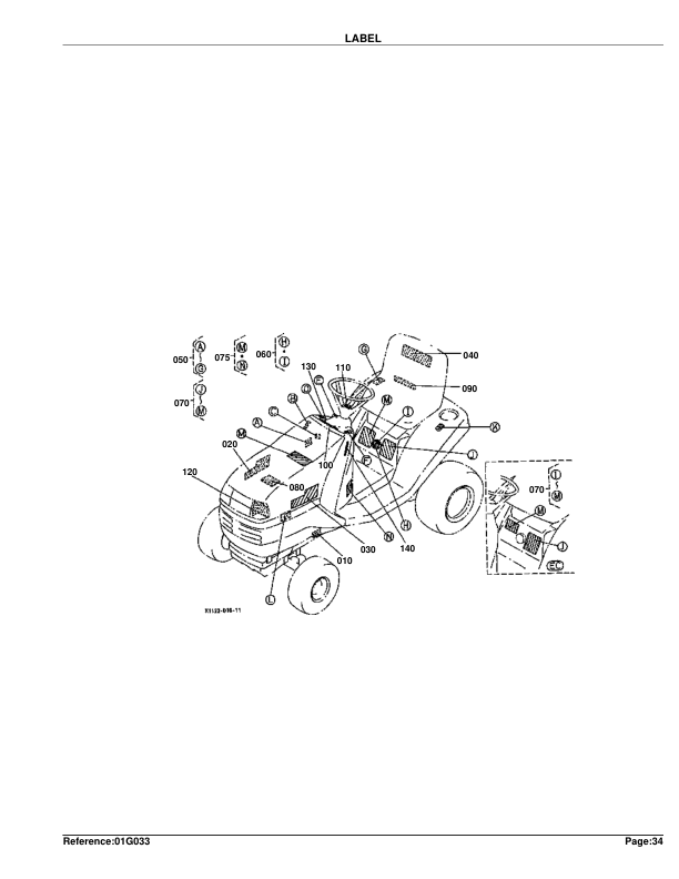 Kubota T1460 Lawn Tractor Parts Catalog Serial 40001 and Above - Image 10