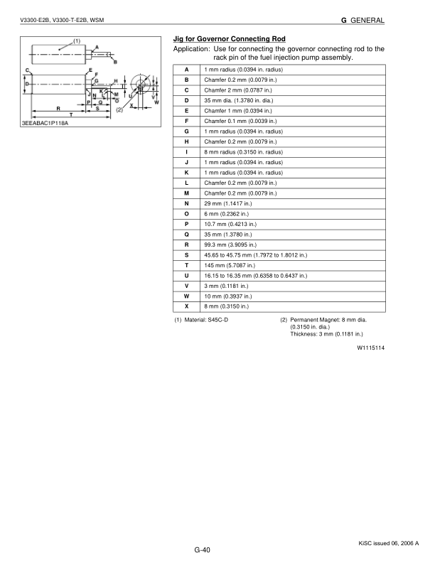 Kubota V3300 E2B V3300 T E2B Engines Repair Manual - Image 10