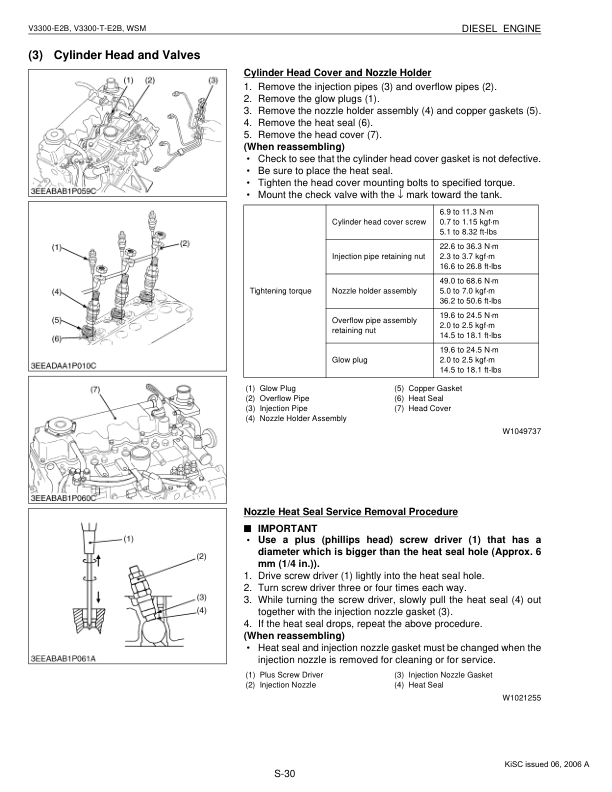 Kubota V3300 E2B V3300 T E2B Engines Repair Manual - Image 12